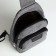Male sling bag from textiles, gray color