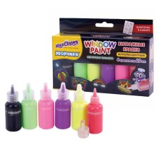 Glass paint stained glass application set of 5 colors/6 pcs 20ml