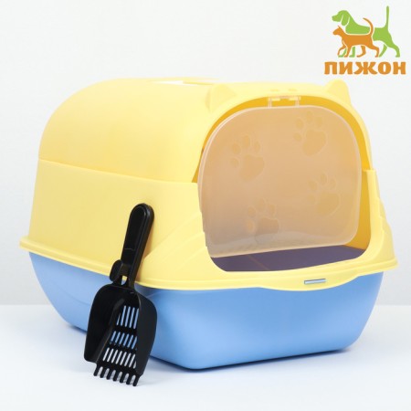 Domik toilet 36 x 37 x 51 cm, blue-yellow