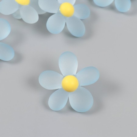 Busina for creativity plastic "Chamomile" Matte color 4.5x4.5x1.9 cm