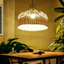 Ceiling Lamp from the rattan 
