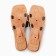 Women's slippers with an open nose, size 38-39, black color