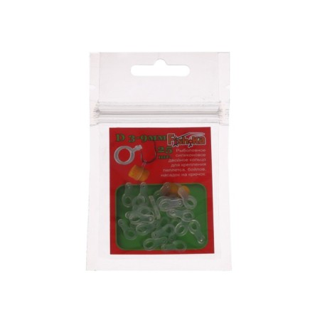 Silicone double ring for pellets, diameter 3-9 mm, 25 pcs-2