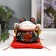 Souvenir Ceramics Piggy Code "Black Cat Mani-Neko with bells" 11.5x11.5x9.5 cm
