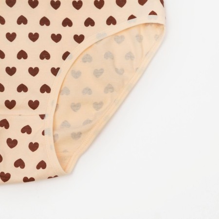 Panties female slips, beige color, rr 42-44-1