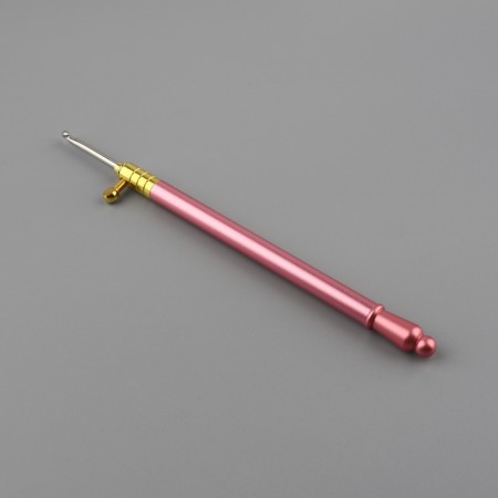 Knitting hook, with interchangeable heads, 10 pcs, D = 0.5 - 2.75 mm, 11.5 cm, color mix-3