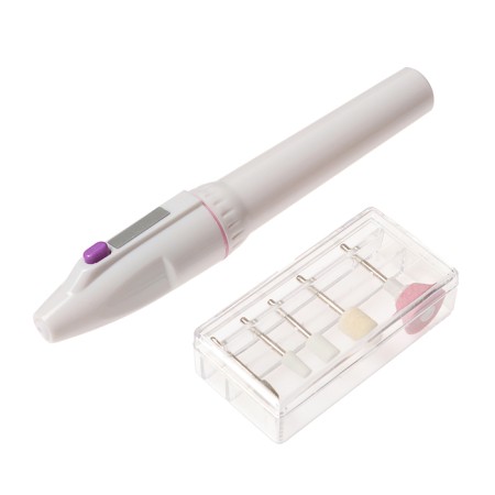 Luazon LMM-01-05 manicure apparatus, 5 nozzles, 2 W, 2XAA (not complete), white-2