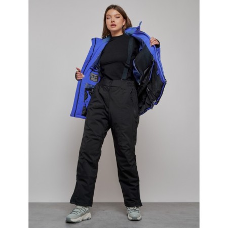 Ski costume female, size 56, blue color-15
