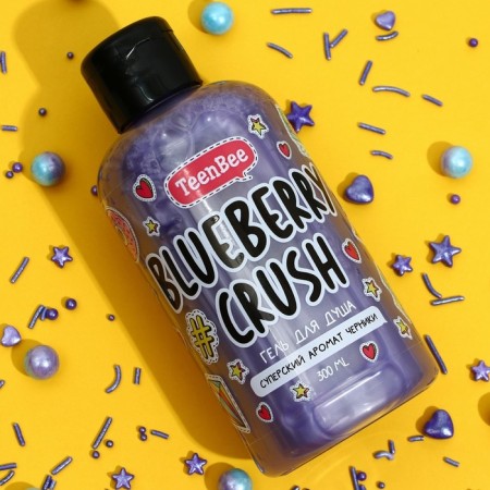 Shower gel, moisturizing, 300 ml, blueberry aroma, teenbee-1