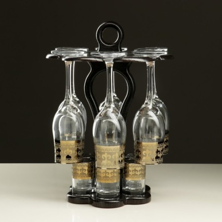 Mini-bar 12 objects "elegant" champagne, Byzantium, dark 200/50 ml