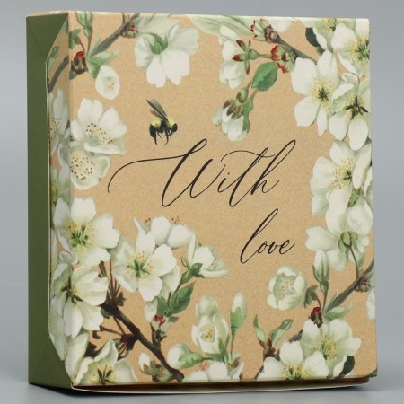 Confectionery packaging, box "With Love", 14 x 14 x 3.5 cm-1