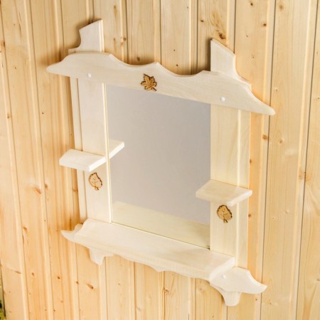 Mirror with shelf, 55x45 cm-1