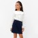 Children's shirt KAFTAN with a collar, p. 38 (146-152), white