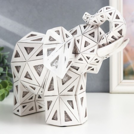 Souvenir Polystone 3D "Elephant Geometry" 19x11x25.5 cm-5