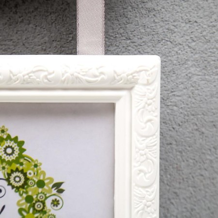 Triple photo frame on braid L-2 10x15 cm, white-1