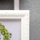 Triple photo frame on braid L-2 10x15 cm, white