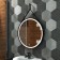 Mirror Uperwood Round, 65 cm, LED backlight, sensor, black belt