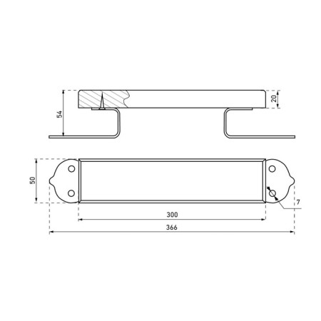 Kirov handle "Kirov" Secret RSD-300, color light wood-1