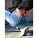 Women's pants is ISEE, size 46-48, blue color