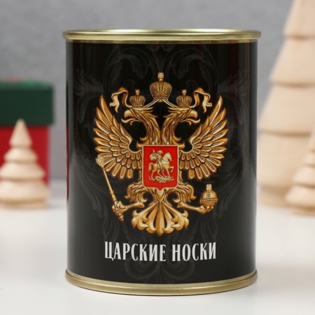 Socks with a print at the Bank "Tsarskoye" (male, "heraldic lily")-2
