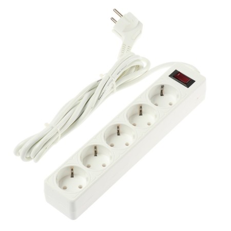 Smartbuy network filter, 5 outlets, 3 m, 10 A, 2200 W, s/c, with off., White-2