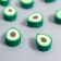 Beads for PVC "Half Avocado" set of 20 pcs 1x1x1 cm
