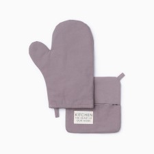 Ethel Kitchen kitchen set, lilac color, mittens of 18x29 cm, 19x19 cm tack