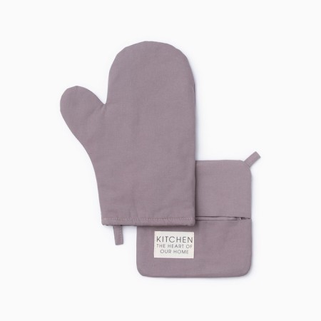 Ethel Kitchen kitchen set, lilac color, mittens of 18x29 cm, 19x19 cm tack