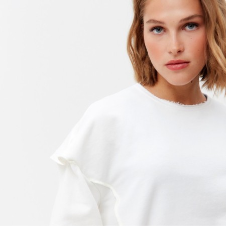 Jumper (Longsliv) Women's Minaku: Casual Collection Color Ecrew, Rr. 52-3