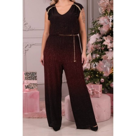 Female suit, size 52, burgundy color-10
