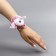 Needle on the bracelet unicorn ”, 23 × 8 cm, pink color