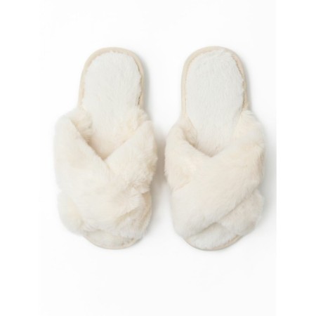 Bunny slippers, size 38-39, milk color-2