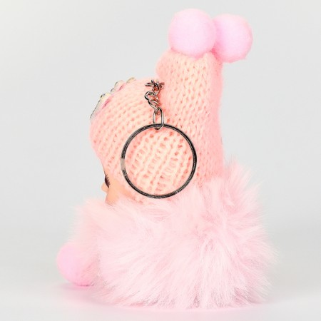 Soft toy "Winter doll" on a key fob, 16 cm, color mix-2