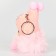 Soft toy "Winter doll" on a key fob, 16 cm, color mix