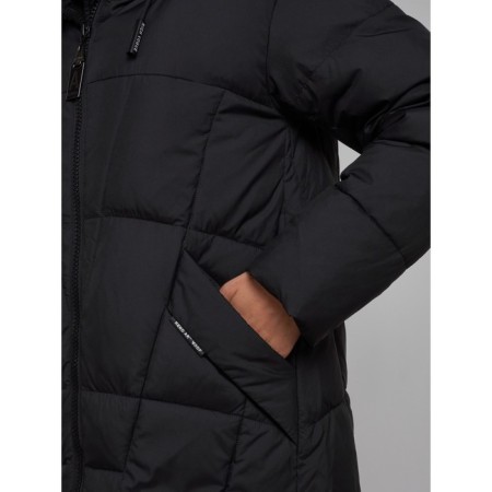 Coat insulated winter female, size 46, black color-12