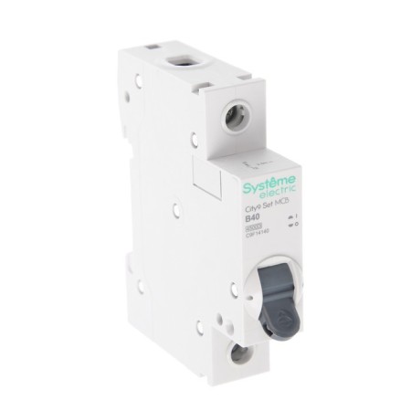 The circuit breaker SE CITY9 SET, B, 40 A, 1P, 4.5 KA, 230 V