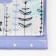 Pocket textile Ethel "forget -me -nots" 2 departments, 41x20 cm