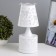 Aroma lace with backlight "Flowers" E27 40W+RGB white 13x13x30 cm
