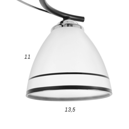 Chandelier 2026/3 E27 60W black+chrome 45x45x25 cm Bayerlux-5