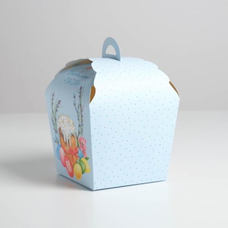Confectionery box, packaging "Light Easter", 17 x 17 x 26 cm-1