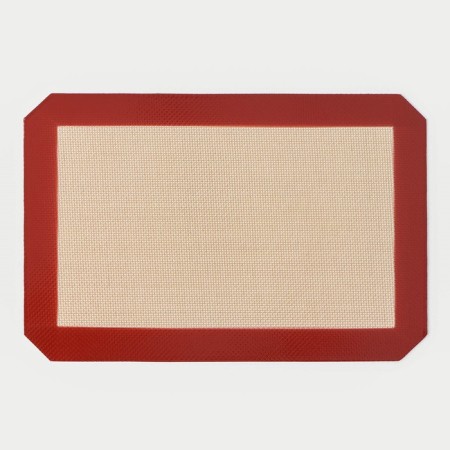 Reinforced rug of delyan, silicone, 30 × 20 cm, beige color