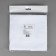 Canvas for embroidery, uniform interweaving, 100 × 150 cm, white color