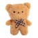 Soft toy "Bear", on a key fob, color mix