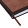 The diary is notathered, A5, 140l, cage, region, on the button, gray/brown