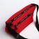 Youth bag with zipper, red color