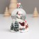 Souvenir Polystone Water Ball Light "Snowman. Christmas tree" MIX 5.5x5x5x9 cm