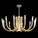 Ceiling Ceiling ST LUCE. SL1173.202.13. PAFE. 13x5+60 watts, G4/E27, 82x82x64 cm, golden color