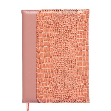 Leduced Diary A5, 160 sheets, Devente.irene, solid combined cover of artificial leather, cream block 70 g/m2, pink