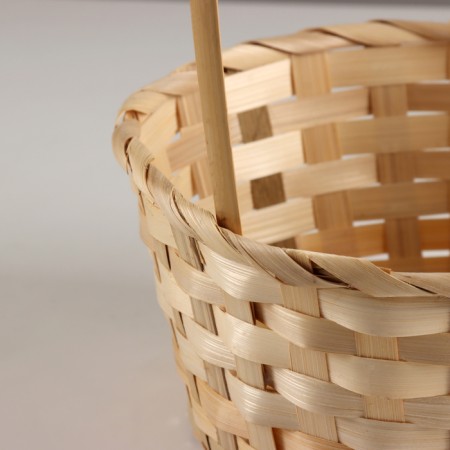 A set of baskets of 3 pcs, d21x10xh36cm, natural, bamboo-4