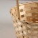 A set of baskets of 3 pcs, d21x10xh36cm, natural, bamboo